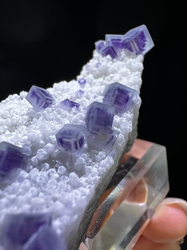 Fluorite from Yaogangxian Mine, Yizhang Co., Hunan, China, individual mineral specimen view 4