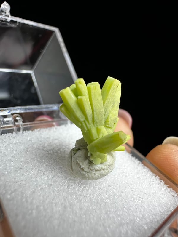 Pyromorphite from Guangxi, China, individual mineral specimen view 2