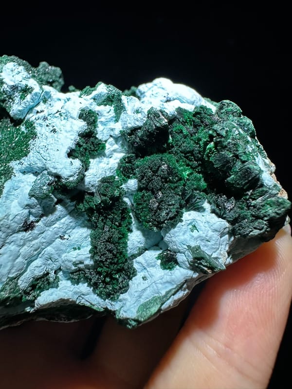 Malachite from DR Congo, individual mineral specimen view 5
