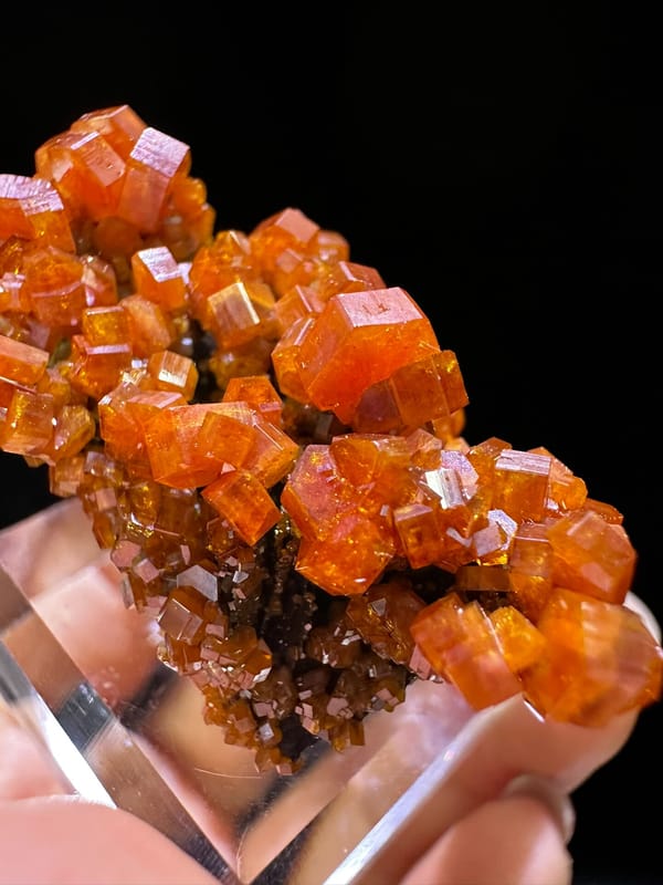 Vanadinite (source-recorded) from Morocco, individual mineral specimen view 2