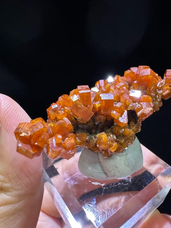 Vanadinite (source-recorded) from Morocco, individual mineral specimen view 6