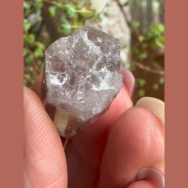 Transparent Smoky Quartz Point from Pakistan - alternate view