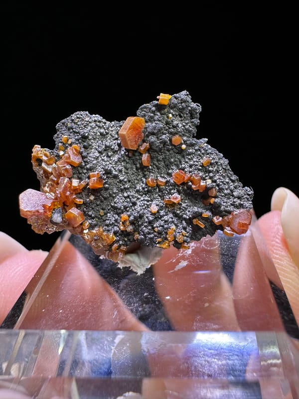 Vanadinite, individual mineral specimen view 3 for a mineral collection
