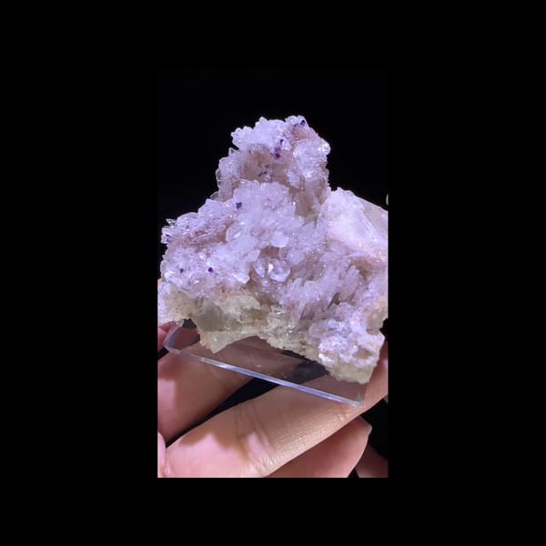 Pink gypsum cavity specimen from Guizhou — complete front view