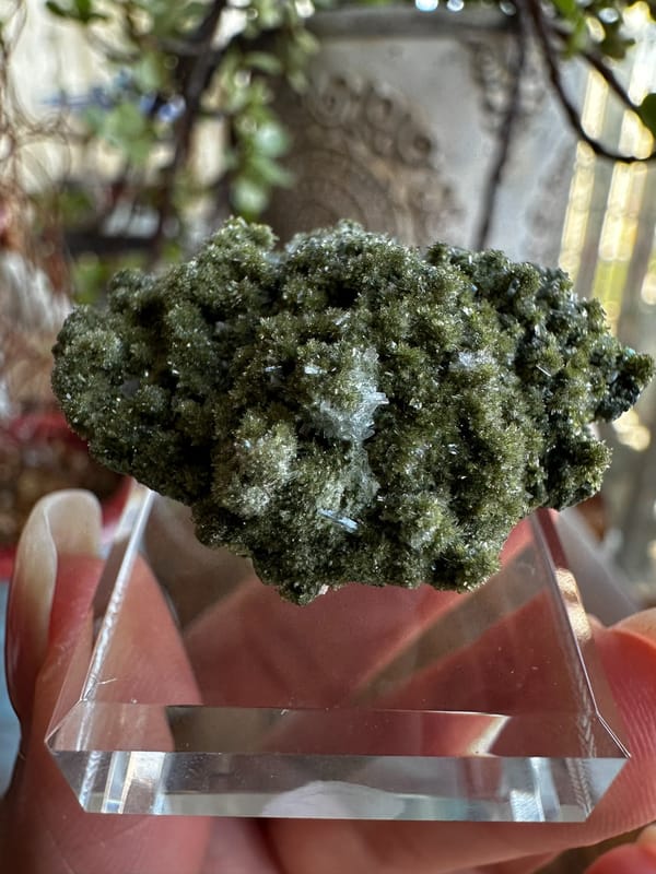 Epidote from Fujian, China, individual mineral specimen view 1