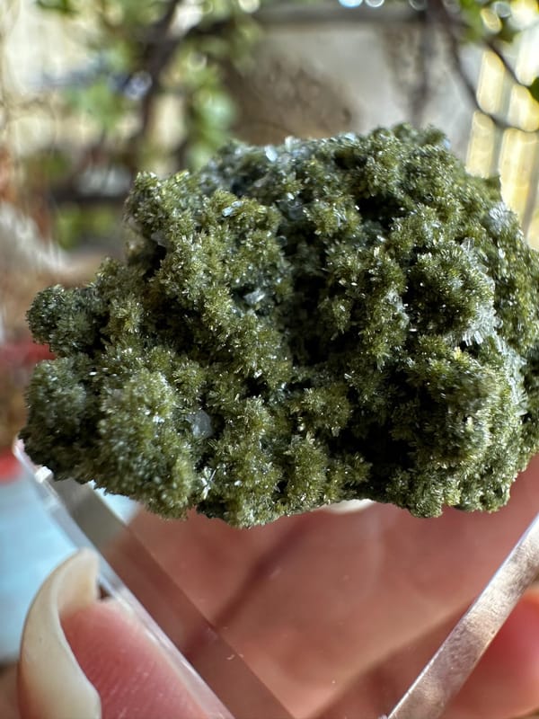 Epidote from Fujian, China, individual mineral specimen view 3