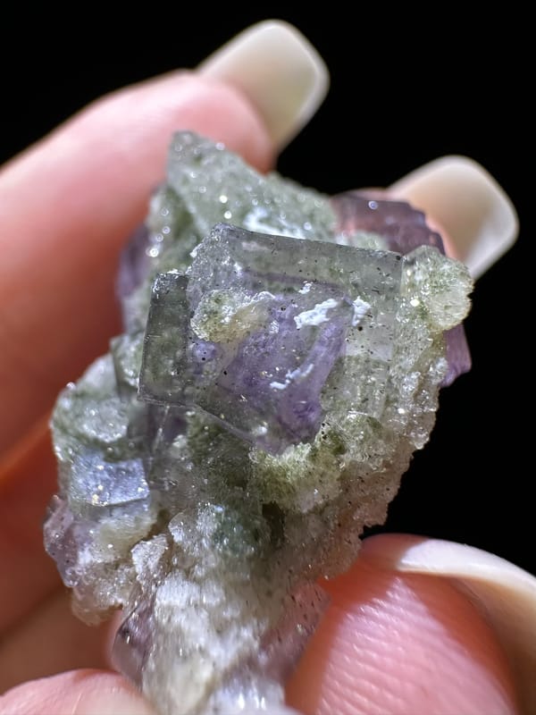 Fluorite from Yaogangxian Mine, Yizhang Co., Hunan, China, individual mineral specimen view 2