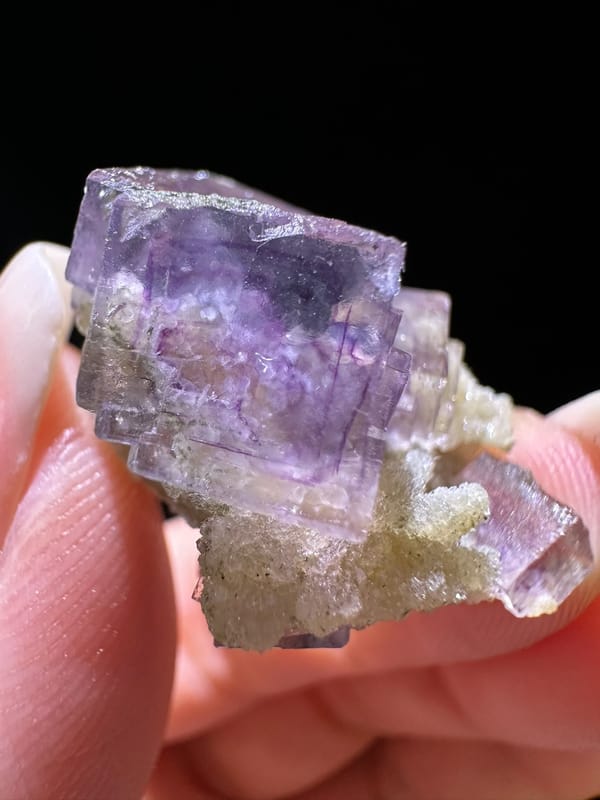 Fluorite from Yaogangxian Mine, Yizhang Co., Hunan, China, individual mineral specimen view 4