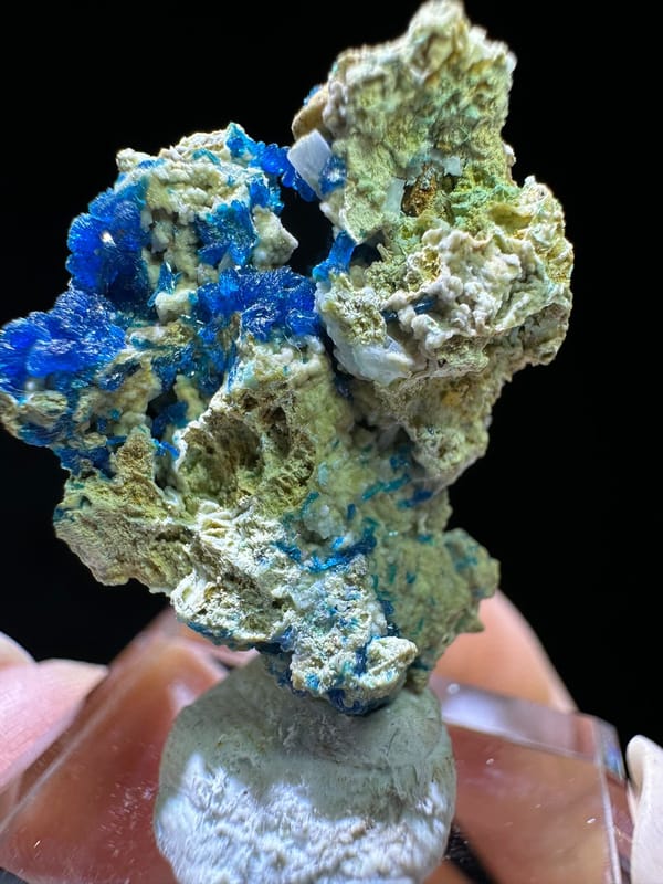 Veszelyite from Yunnan, China, individual mineral specimen view 3
