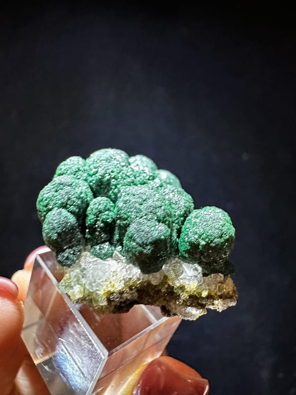 Malachite from DR Congo, individual mineral specimen view 2