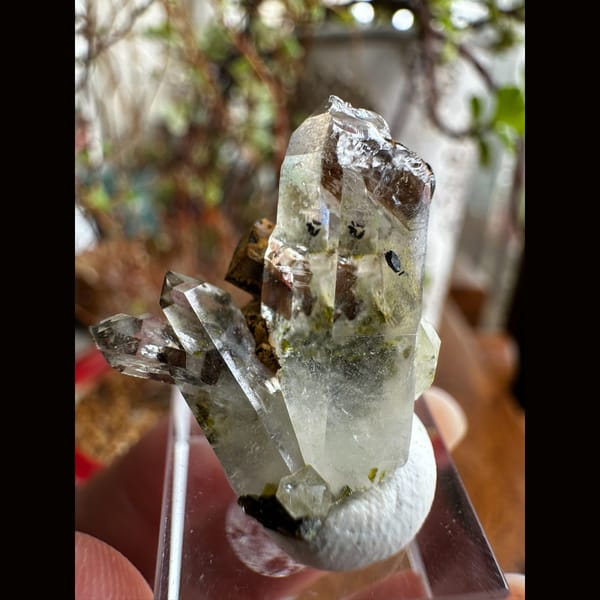 Quartz with Epidote and Source-Recorded Babingtonite - alternate view