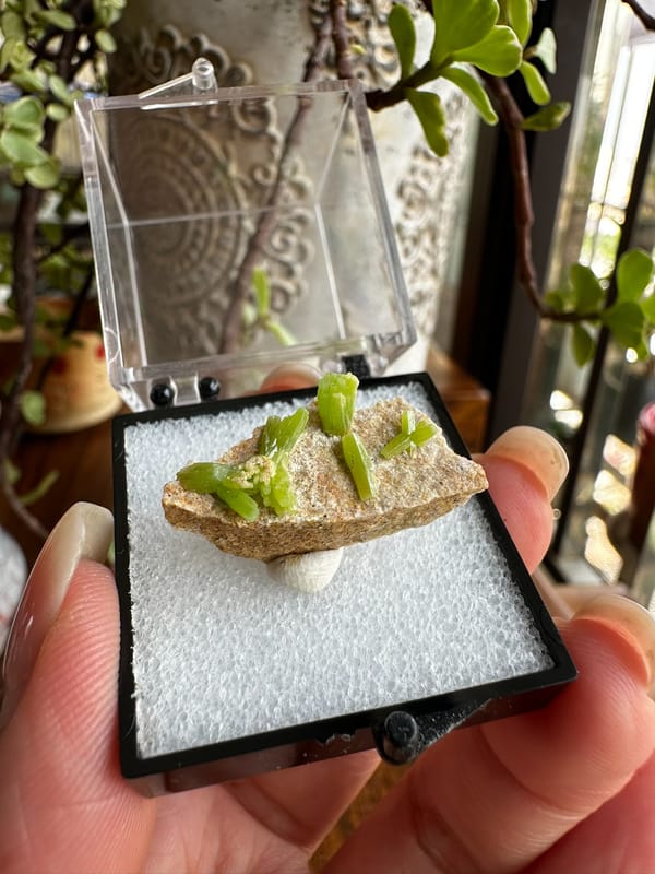 Pyromorphite from Guangxi, China, individual mineral specimen view 1