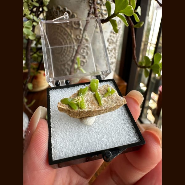 Onion-Shaped Lime Pyromorphite Crystals - complete view