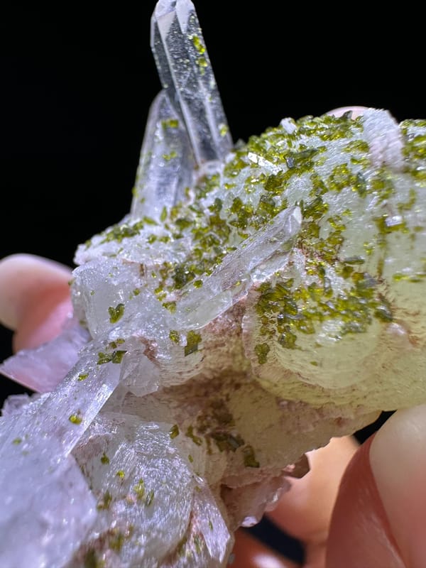 Prehnite from Sichuan, China, individual mineral specimen view 4