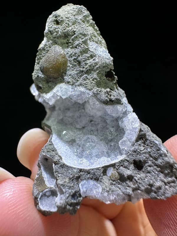 Zeolite group (species not verified) from Zhejiang, China, individual mineral specimen view 2