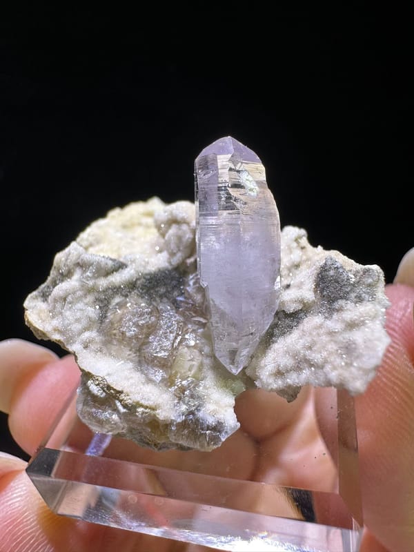 Amethyst from Mexico, individual mineral specimen view 1