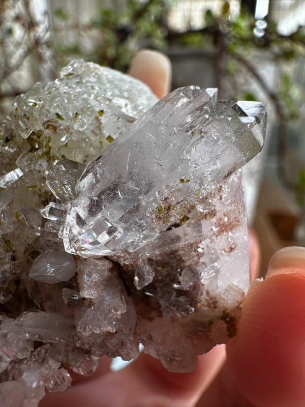 Prehnite from Sichuan, China, individual mineral specimen view 2