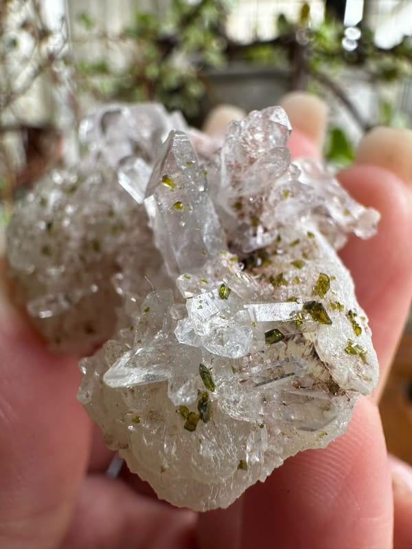 Prehnite from Sichuan, China, individual mineral specimen view 3