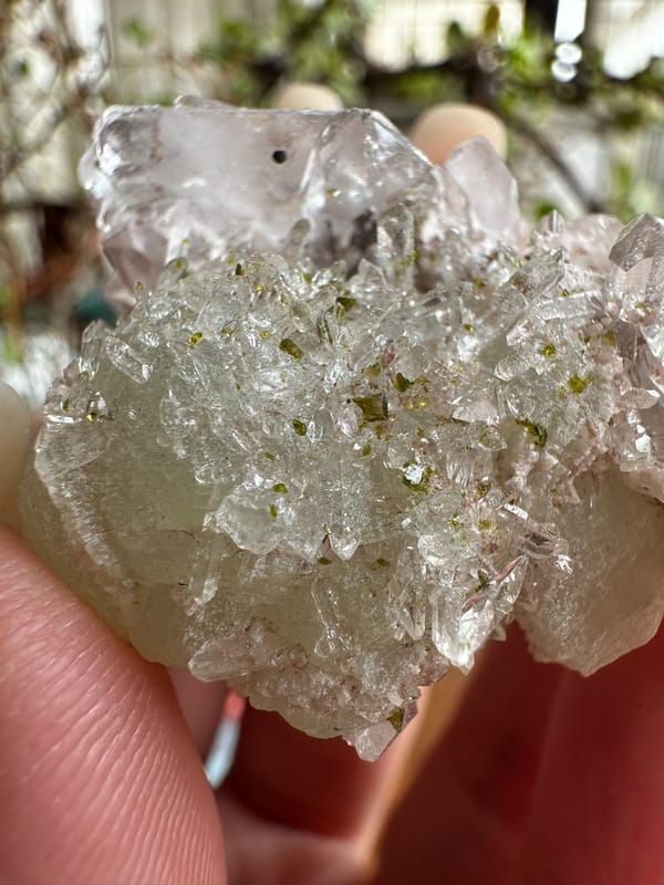 Prehnite from Sichuan, China, individual mineral specimen view 4