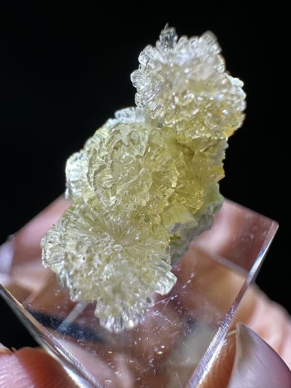Creedite from Guizhou, China, individual mineral specimen view 2