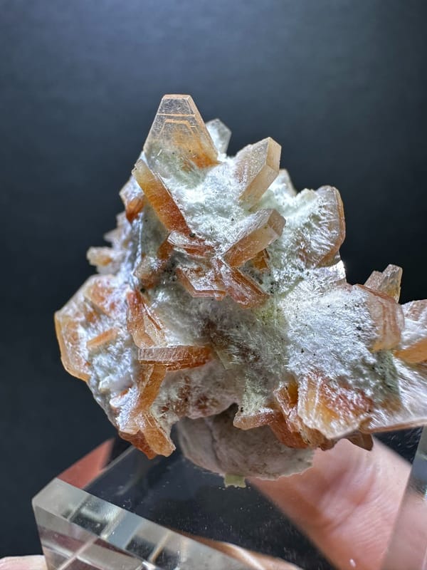 Zeolite group (species not verified) from India, individual mineral specimen view 1