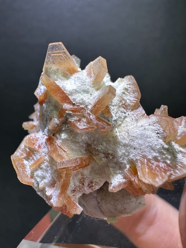 Zeolite group (species not verified) from India, individual mineral specimen view 2