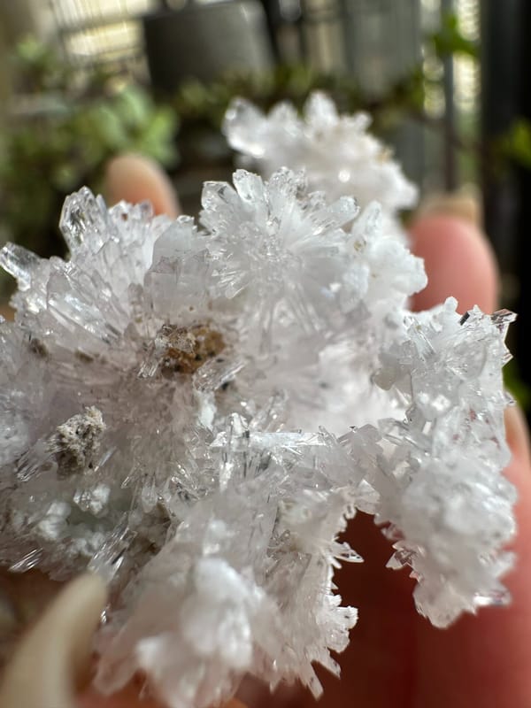 Creedite from Guizhou, China, individual mineral specimen view 3