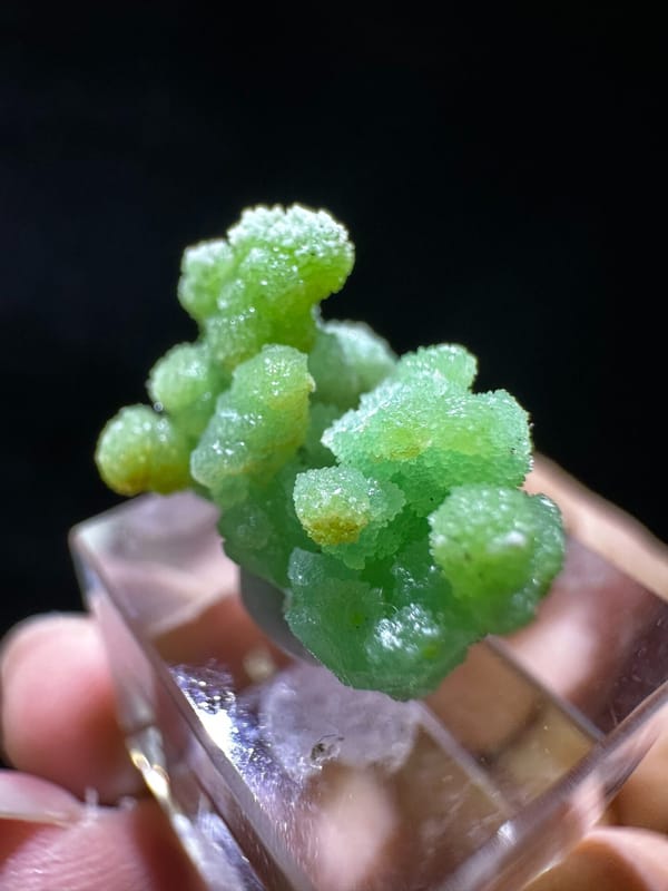 Pyromorphite from Shizhuyuan, Hunan, China, individual mineral specimen view 1