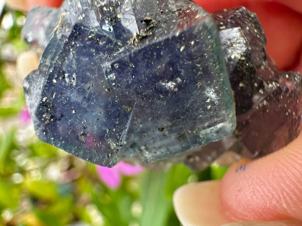 Fluorite from Nigeria, individual mineral specimen view 2