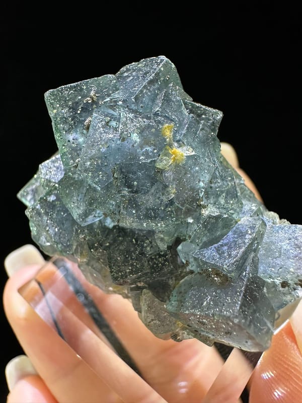 Fluorite from Nigeria, individual mineral specimen view 3