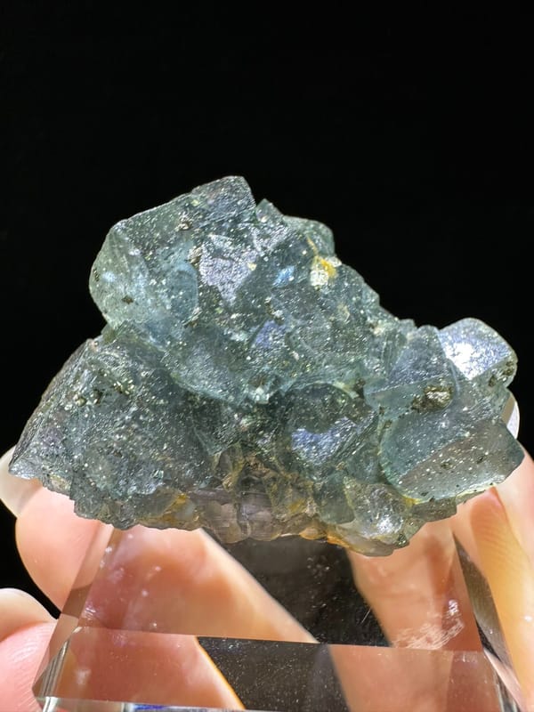 Fluorite from Nigeria, individual mineral specimen view 4