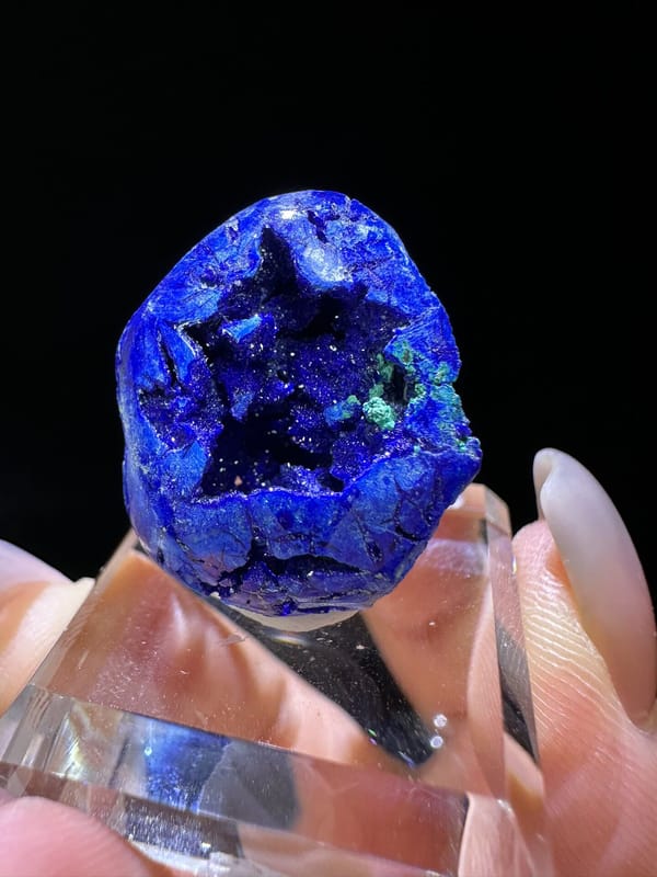 Azurite from Russia, individual mineral specimen view 1
