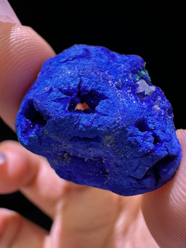 Azurite from Russia, individual mineral specimen view 2