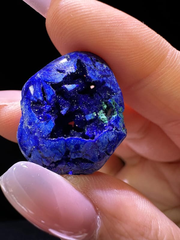 Azurite from Russia, individual mineral specimen view 4