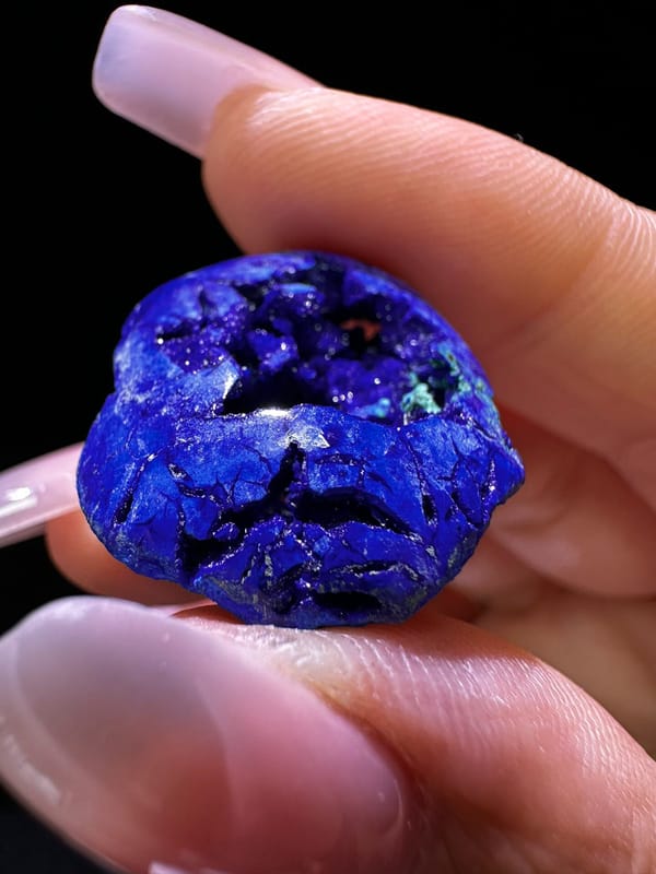Azurite from Russia, individual mineral specimen view 5