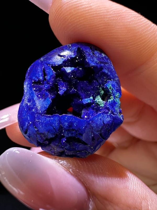 Azurite from Russia, individual mineral specimen view 6