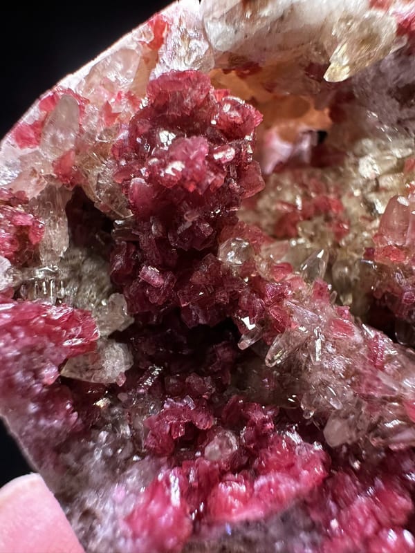 Calcite from Morocco, individual mineral specimen view 2
