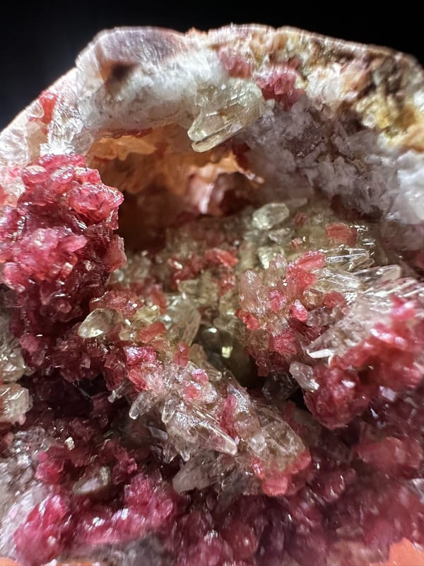 Calcite from Morocco, individual mineral specimen view 3