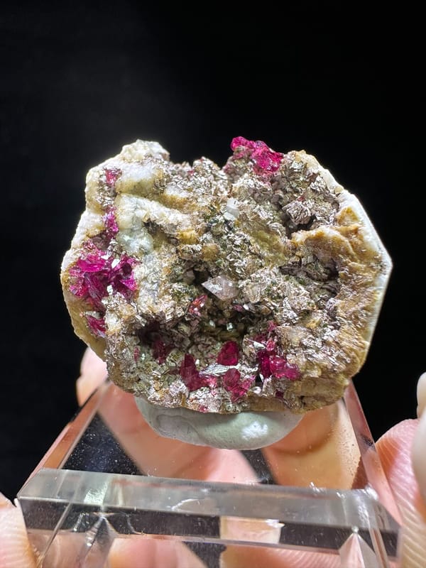 Calcite from Morocco, individual mineral specimen view 1