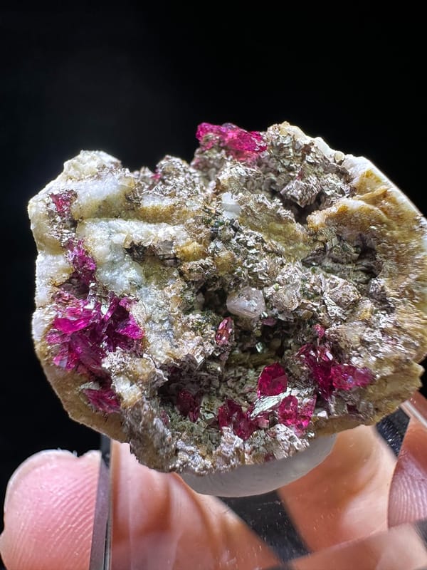 Calcite from Morocco, individual mineral specimen view 2