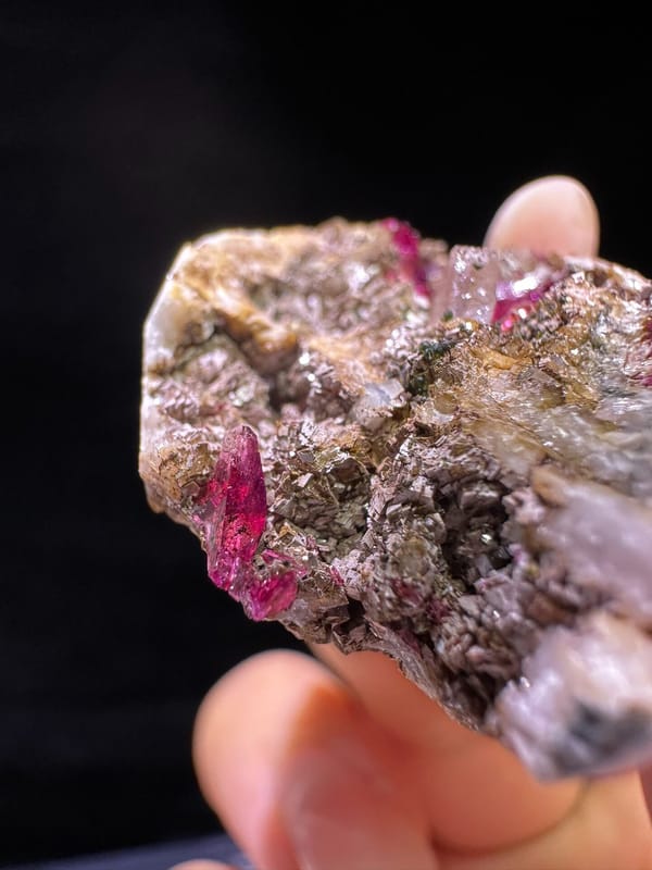 Calcite from Morocco, individual mineral specimen view 3