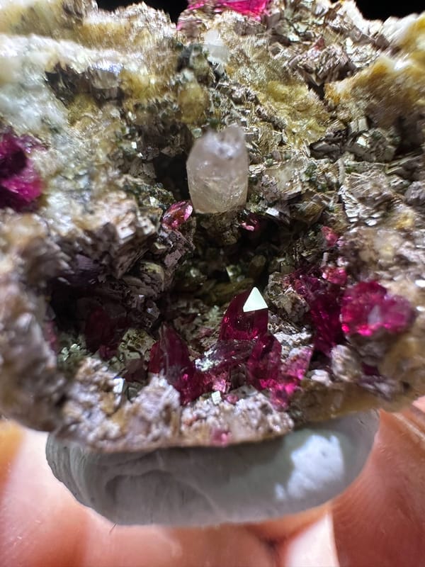 Calcite from Morocco, individual mineral specimen view 4