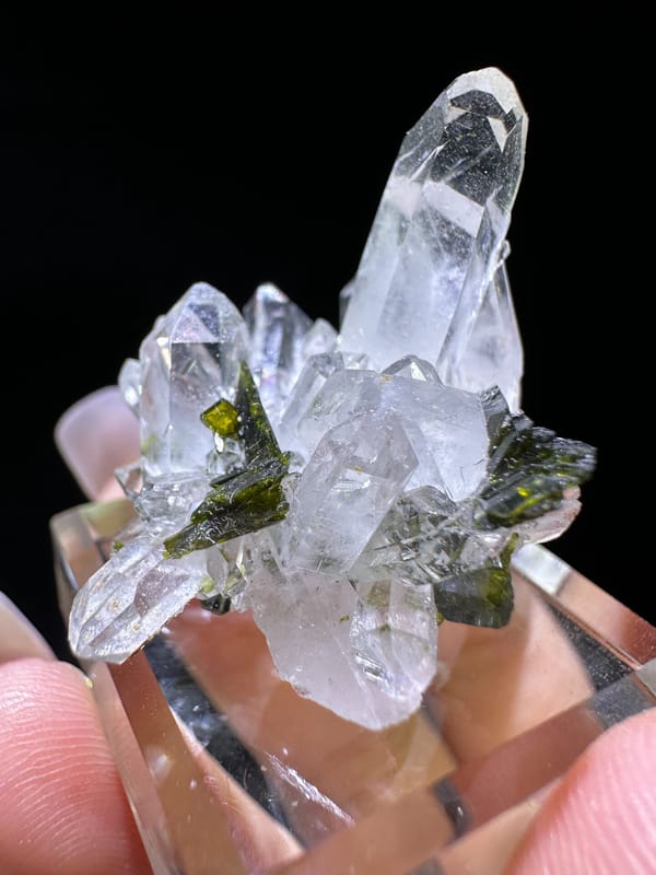 Epidote from Sichuan, China, individual mineral specimen view 1