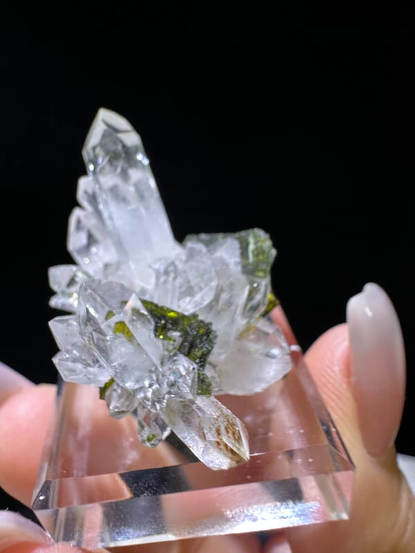 Epidote from Sichuan, China, individual mineral specimen view 2