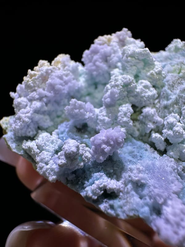 Creedite from Guizhou, China, individual mineral specimen view 4