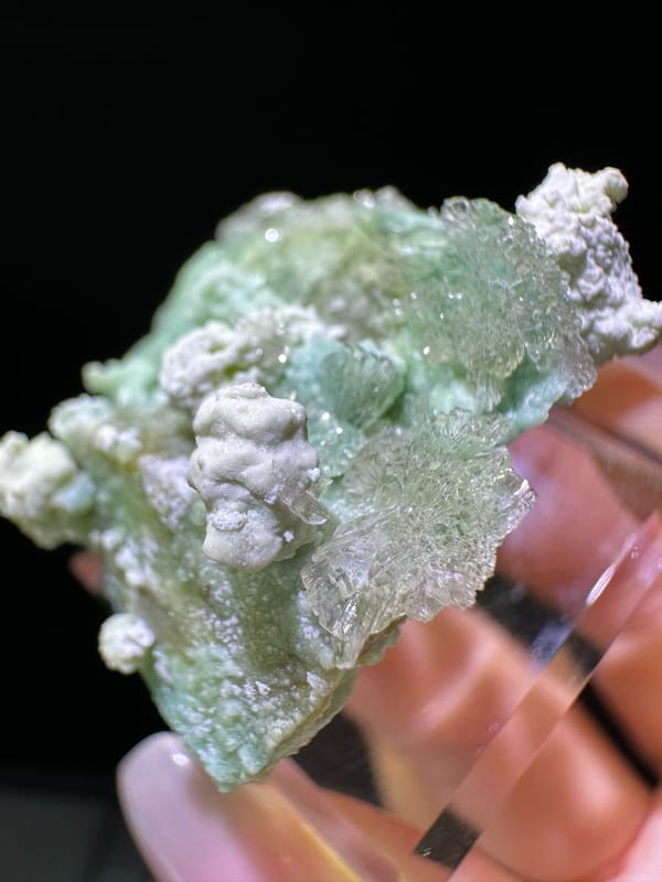 Creedite from Guizhou, China, individual mineral specimen view 3