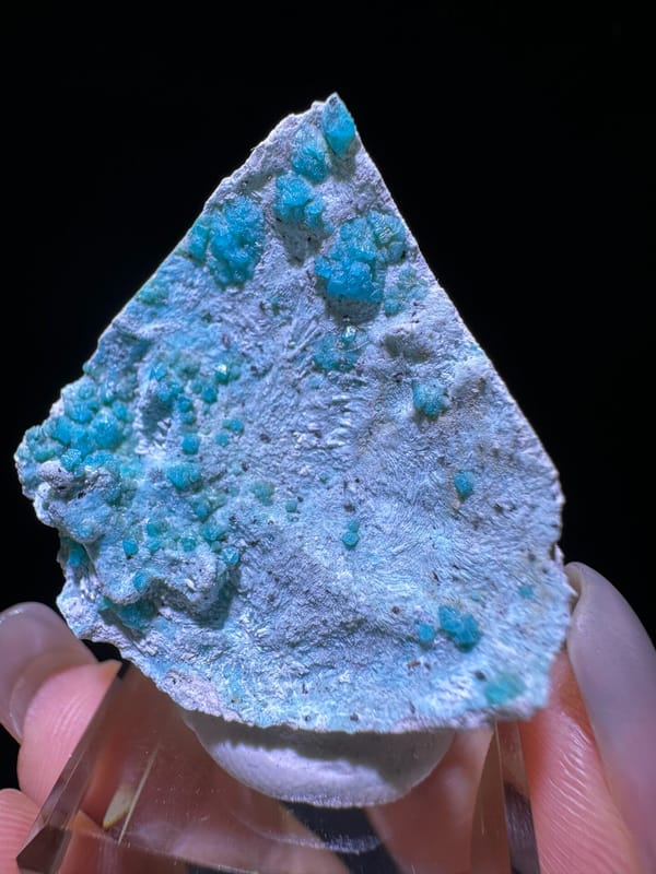 Libethenite (source-recorded) from Vietnam, individual mineral specimen view 1