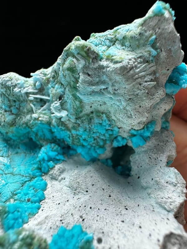 Libethenite (source-recorded) from Vietnam, individual mineral specimen view 4