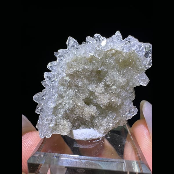 Frosted Apophyllite Druse from Inner Mongolia - complete view