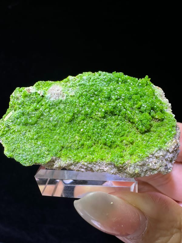 Pyromorphite from Germany, individual mineral specimen view 1